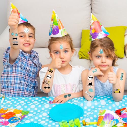 Two Cool Temporary Tattoos 96pc - Birthday Party Favors