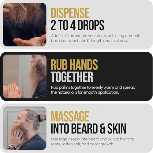 The Beard Struggle - Beard Oil for Men - Natural Blend for Softens, Moisturizing, & Healthier Beard Growth - Viking Storm Night Liquid Silver Elixir - Vegan-Friendly Beard Growth Oil (1 Fl oz)
