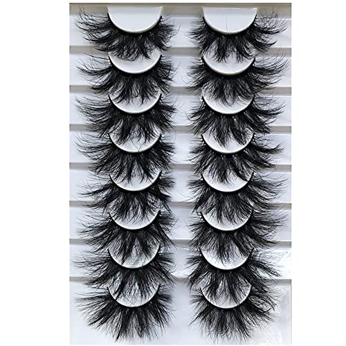 20mm Wispy Faux Mink False Eyelashes - 8 Pairs Dramatic Volume