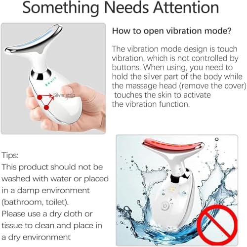 7-Color LED Facial Massager for Skin Care ? Portable Multifunctional Face Massager Tool with Heat & Vibration, Anti-Aging & Wrinkle Reduction, Glossy White