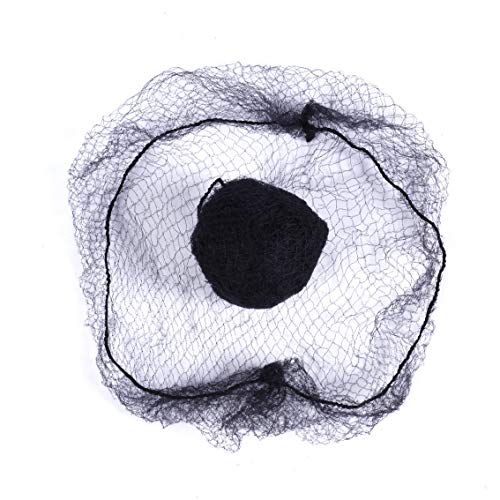 Hair Net 50 Pack - Invisible Elastic Mesh for Bun & Food Service