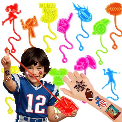 Football Party Favors 48 PCS - Stick Hands & Temporary Tattoos