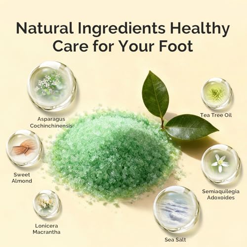 MelodySusie Tea Tree Oil Foot Soak with Sea Salt - 16 oz Pedicure Care