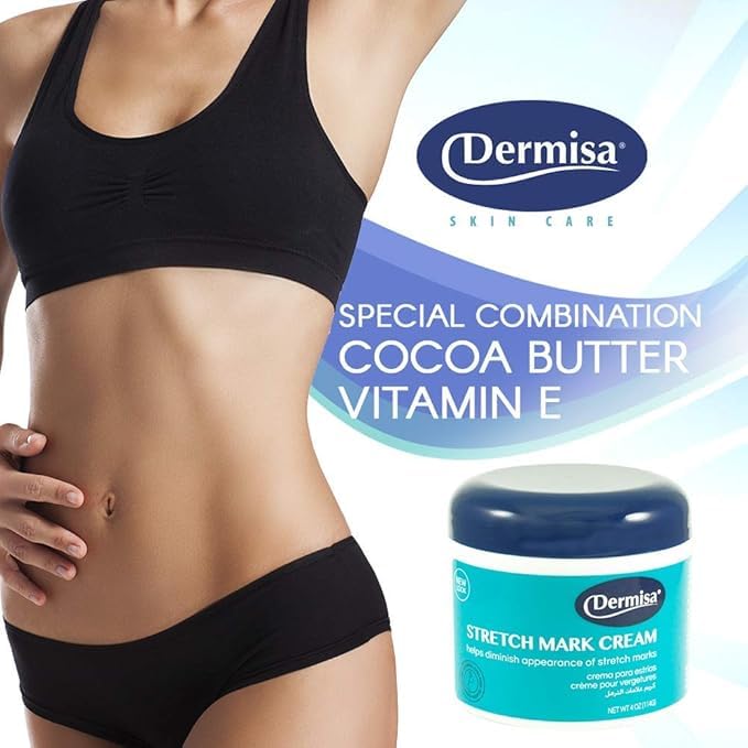 Dermisa Stretch Mark Cream with Cocoa Butter & Vitamin E