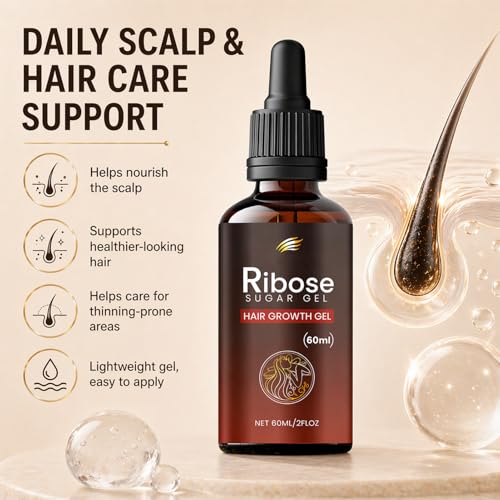 2-Pack Deoxy-D-Ribose Hair Growth Gel for Scalp & Hair Care, 60ML
