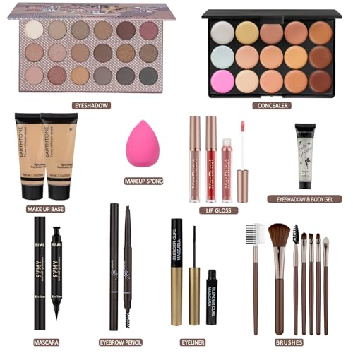 All-in-One Makeup Kit for Beginners & Teens - 16 Shade Palette