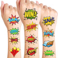 96PCS Hero Temporary Tattoos Stickers for Kids
