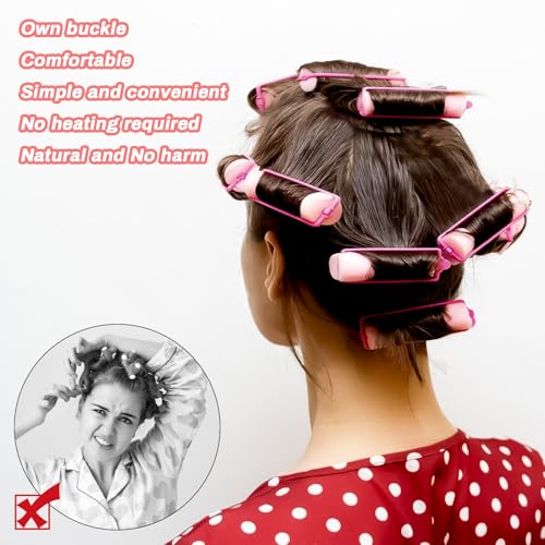 MAQIHAN 56PCS Foam Hair Rollers - Heatless Curlers for All Hair Types