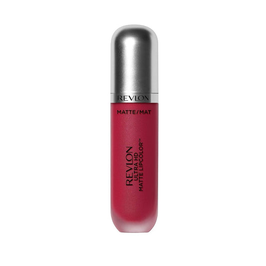 Revlon Ultra HD Matte Lipcolor, Velvety Lightweight Matte Liquid Lipstick in Pink, Obsession (605), 0.2 oz