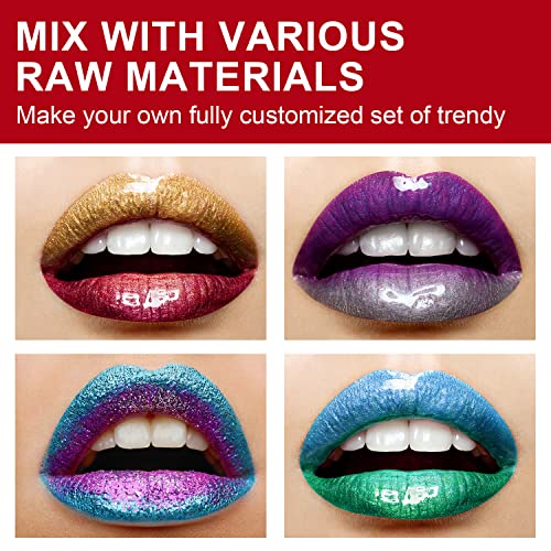 Eakroo 2Pcs Moisturize Lip Gloss Base Oil Material Makeup Primers, Non-Stick Lip Gloss Clear Primer for DIY Handmade Lip Oil Lip Plumper Lip Gloss Making Kit Supplies -100g (2Pack 100ml)