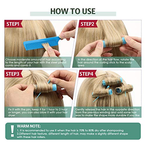 Syhood 29-Piece Hair Roller Set with Smooth Curlers & Comb
