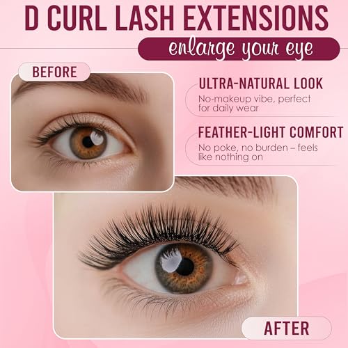 V-UCool 708Pc D Curl Cluster Lash Extension Kit with Bond & Seal