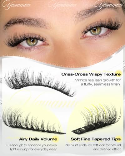 Sparkler Lash Wispy Fluffy Eyelash Clusters 10-16mm | Natural, Full, Effortless Look