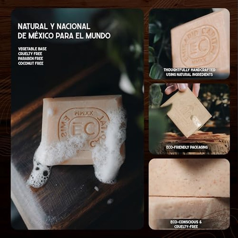 Natural Soap Bar for Men | Sea Salt Formula | Luxurious Cleansing | Exfoliating, Moisturizing, and Gentle for All Skin Types | Ecofriendly & Cruelty-Free | No Harmful Chemicals