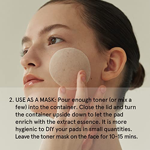 ONE THING Large DIY Toner Pads - 70 Cotton Exfoliating Rounds