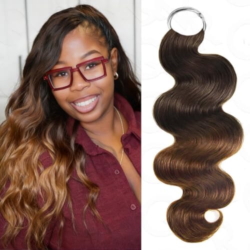 QVR Body Wave Feather Crochet Hair 18" 100% Human Hair