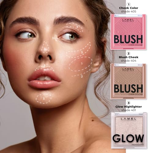 Lamel Glow Highlighter - Cream Face Makeup, Luna 401