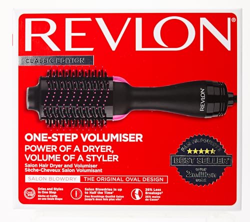 REVLON 1100 Watt 3 Heat 2 Speed Pro Collection One Step Ionic Hair Dryer and Volumizer