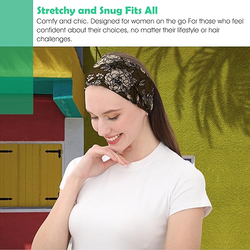 RITOPER Wide Headbands for Women - 6 Pack Yoga Workout