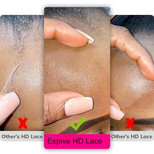 2x6 HD Lace Closure Body Wave Human Hair HD Transparent 18Inch 100% Brazilian Virgin Middle Part Pre Plucked With Baby Hair Natural Color 0.10Mm Ultra-Thin 2X6 HD Lace