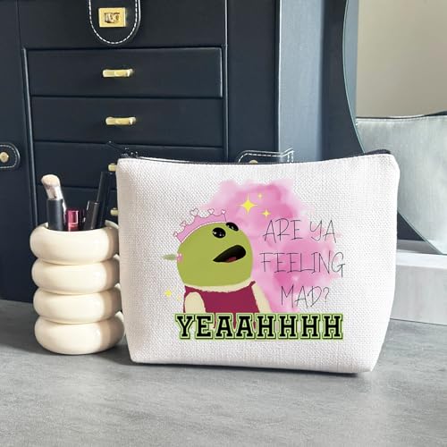 WCGXKO Cartoon Movie Lover Gift Are Ya Feeling Mad Yeaahhhh Makeup Bag Cartoon Gift For Women Cosmetic Zipper Pouch (Are Ya)