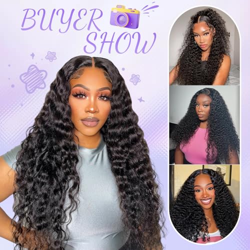 Brazilian Deep Wave Human Hair Bundles 16-20 Inch 3pc
