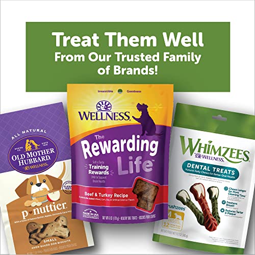 WHIMZEES by Wellness Small Dental Chews Variety Box: All-Natural, Grain-Free, Long Lasting Treats with Grooved Design for Improved Cleaning – Freshens Breath & Reduces Plaque – 56 Count