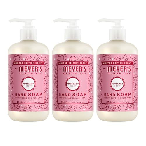 Mrs. Meyer's Peppermint Liquid Hand Soap, 12.5 oz (3-Pack)