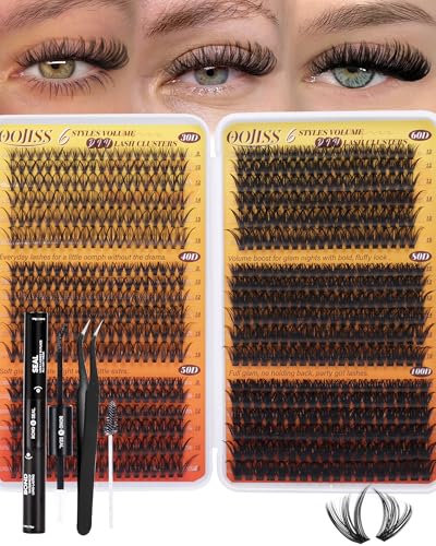 Wispy Lash Clusters Kit 708pcs | 30D-100D Fluffy Eyelash Extensions