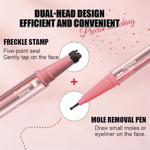 2-in-1 Freckle Pen & Stamp Kit - Water-Resistant Beauty Marks
