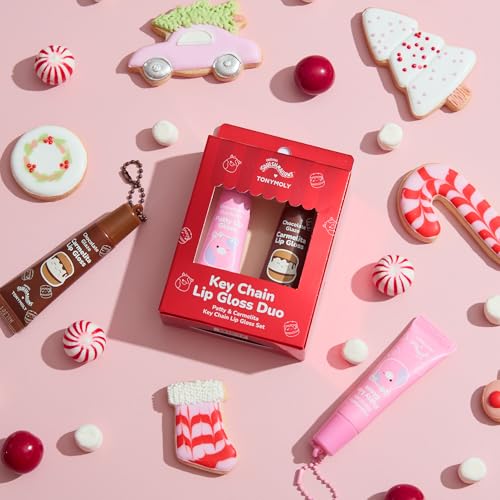 TONYMOLY x Squishmallows Lip Gloss Duo – 2pc Hydrating Keychain Set