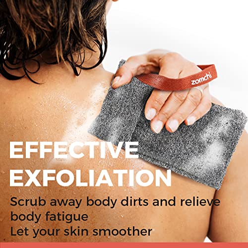 ZOMCHI Deep Exfoliating Soap Saver Bag for Bar Soap – 2 Pack, Grey
