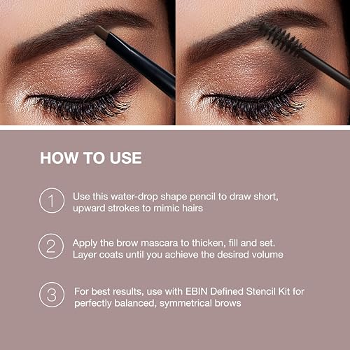 EBIN Secret of Pharaoh Dual Eyebrow Pencil & Mascara