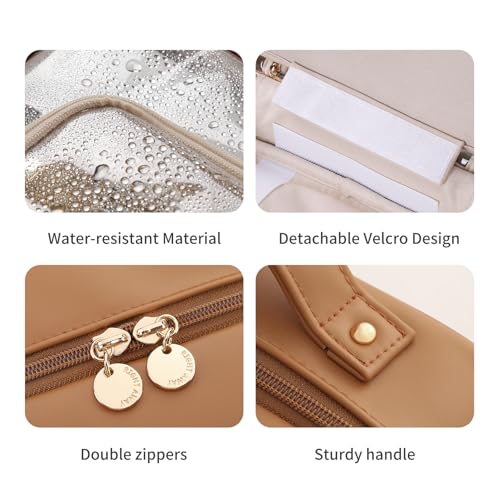 Travel Toiletry Bag for Women, Waterproof Makeup Organizer