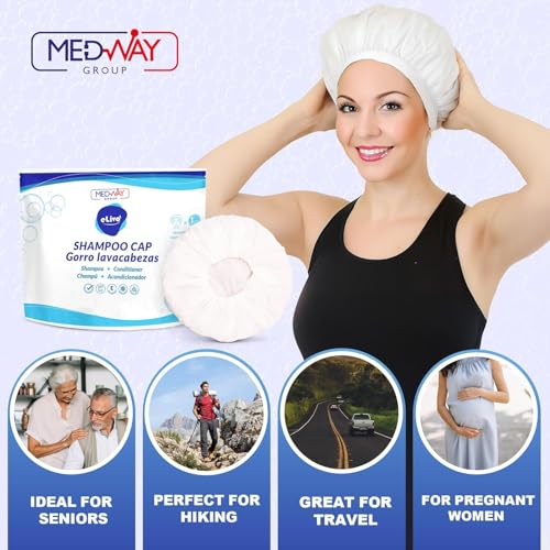 MedVance Rinse Free Shampoo Cap - No Water Hair Wash (Pack of 3)