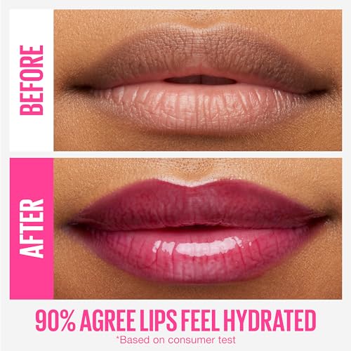 Maybelline Lifter Gloss, Hydrating Lip Gloss with Hyaluronic Acid, High Shine for Plumper Looking Lips, Petal, Warm Pink Neutral, 0.18 Ounce