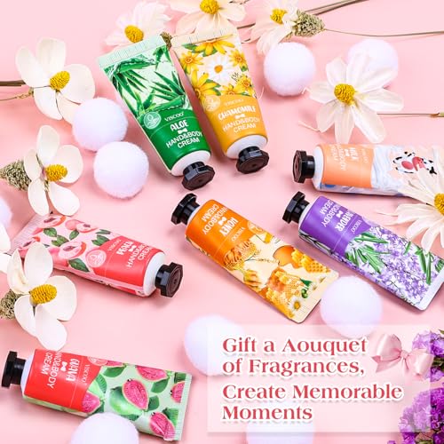 VISCOO 7 Pack Hand Cream Gift Set for Women, Travel Size