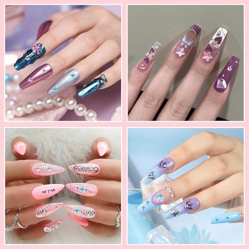 20 Sheets Face Gems Jewels for Makeup Self Adhesive Rhinestones Gems Stickers for Face Nail Eyes Decor Bling Stick on Jewels for Christmas DIY Craft, Card Decorations