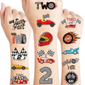 96 PCS Race Car Temporary Tattoos for Kids 2nd Birthday Party