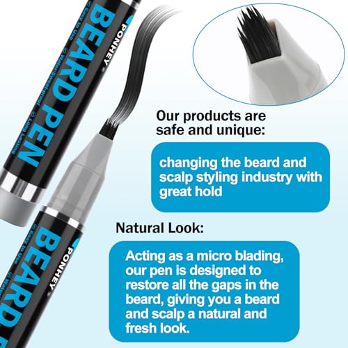 Beard Filler Pen Kit for Men - Waterproof & Long-Lasting (5 Pack)