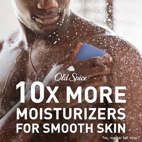 Old Spice Premium Bar Soap, Seas The Day Eucalyptus and Coconut Cream Scent, With Plant Based Cleansers, 5.0 oz (Pack of 6)