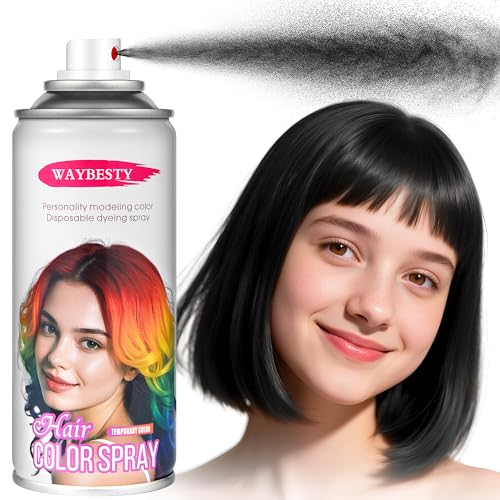 Temporary Black Hair Color Wax - Washable Dye for Parties & Cosplay
