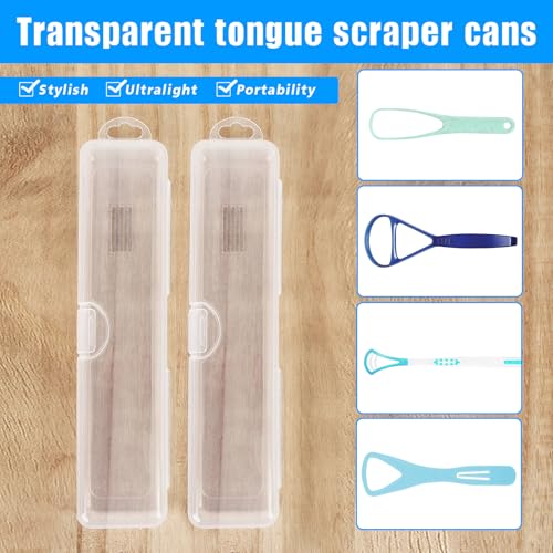 Tongue Scraper Case, Tongue Scraper Case Only, Tongue Scraper Travel Case, Tongue Cleaner Case, Case for Tongue Scraper, Tongue Scraper Holder, Transparent Tongue Cleaner Case