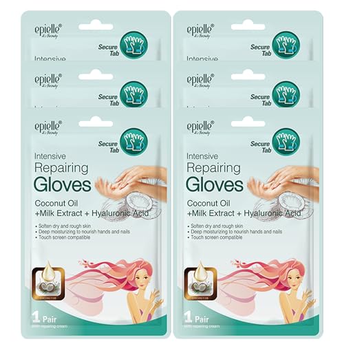Epielle Intensive Repairing Hand Mask Gloves for Dry Skin - 6 Pairs