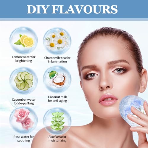 Pink Mermaid Shell Ice Cube Roller for Face, Eyes & Neck - Reusable Silicone Skin Care Tool