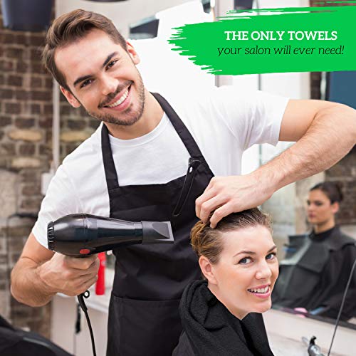 Black Bleach Proof Towels 16x25 100% Cotton 12 Pack