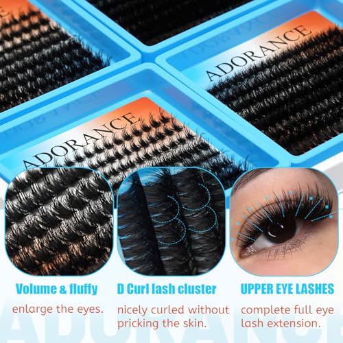 Adorance Lash Clusters Kit 550pcs DIY Eyelash Extensions