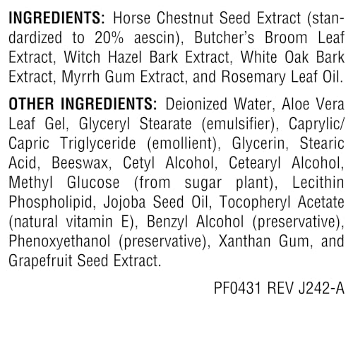 Planetary Herbals Horse Chestnut Cream Tonifier - 4oz, External Vein Support