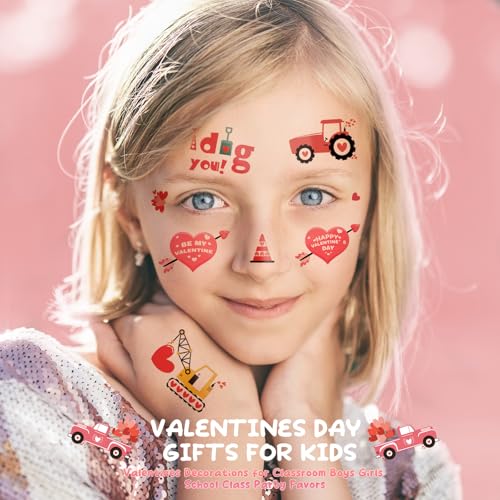 I Dig You Valentine's Day Temporary Tattoos, 4 Sheets