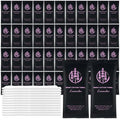 Moist Cotton Towel Bulk Moist Towelettes Individually Wrapped,White Towel Services,Refreshment Pre Moistened Towels for Dentist Travel Sport Party Hotel £¨Lavender,100)